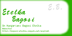 etelka bagosi business card